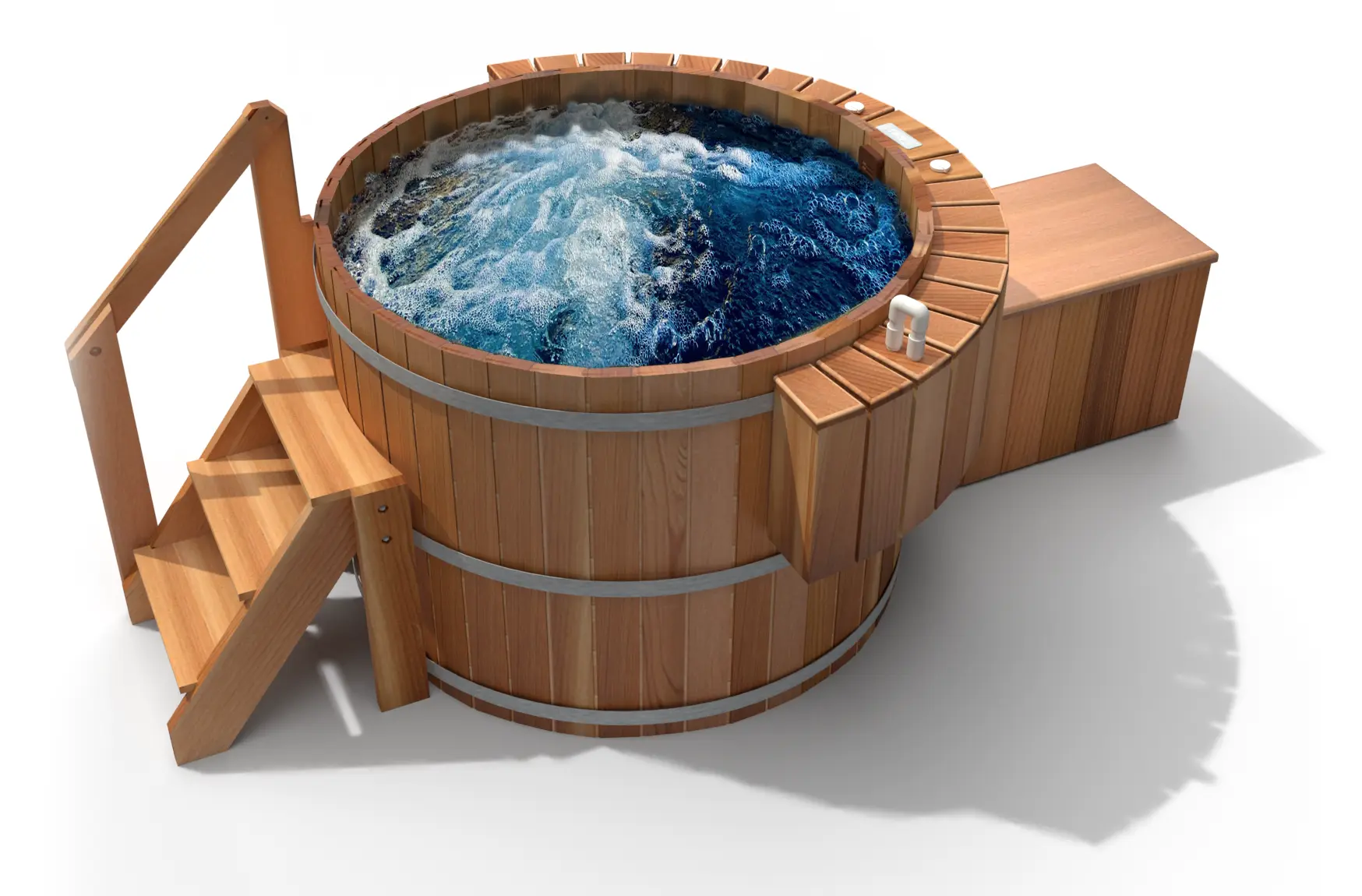Cedar Wood Hot Tub Classic in detail